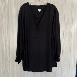 {A New Day} Black Tunic Blouse